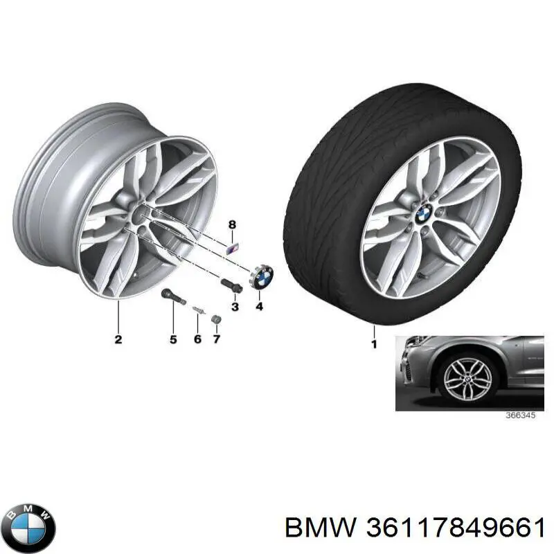Диски BMW 36117849661 цена, от 950.36 USD
