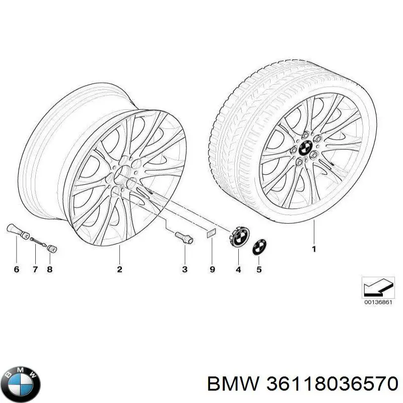 36118036947 BMW Оригинальные диски