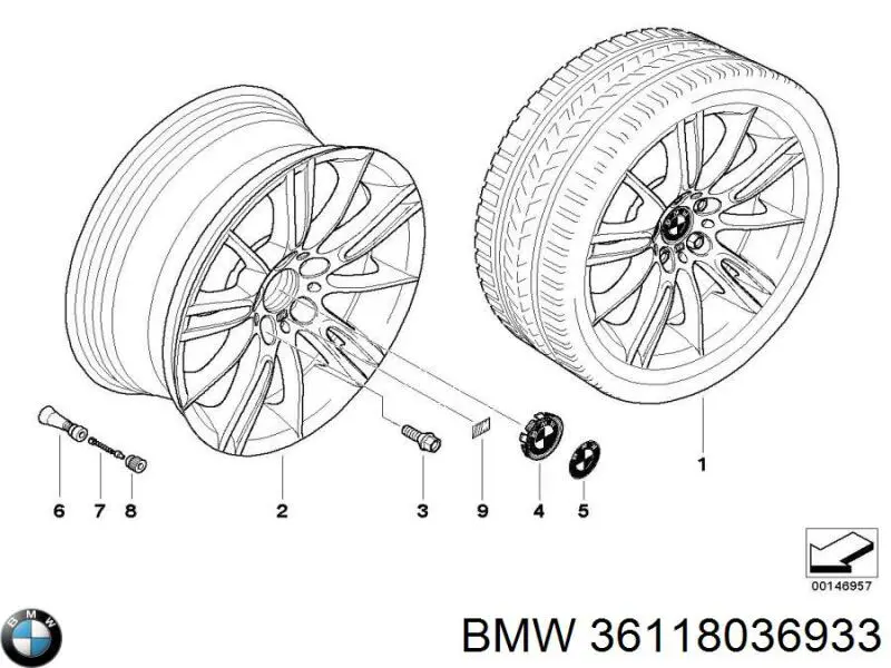 36118036933 BMW Оригинальные диски