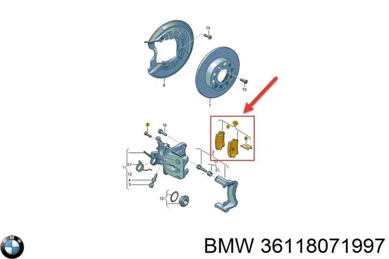 Купить 36118071997 BMW Диски колесные