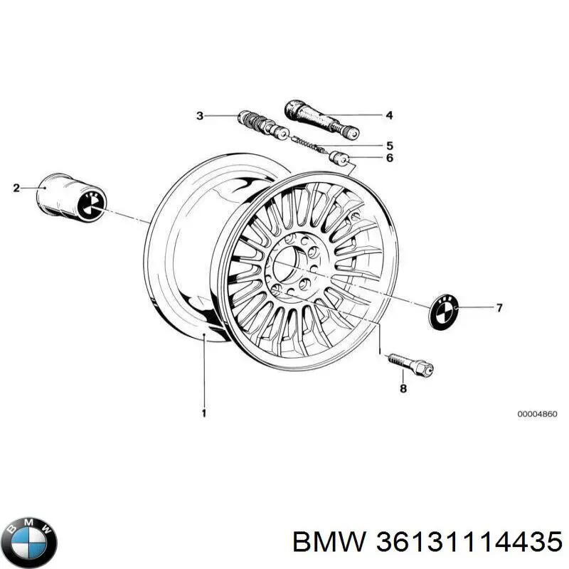 Колпаки на диски 36131114435 BMW