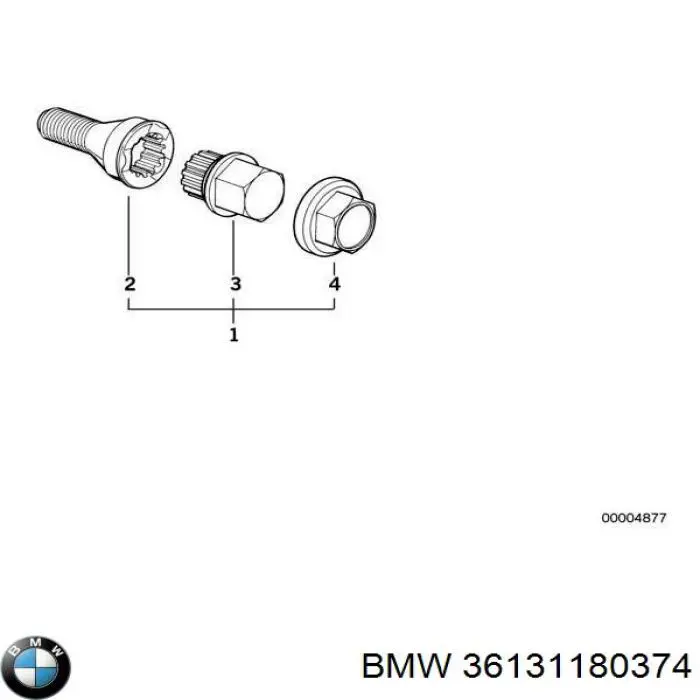 Пробка поддона двигателя BMW 36131180374