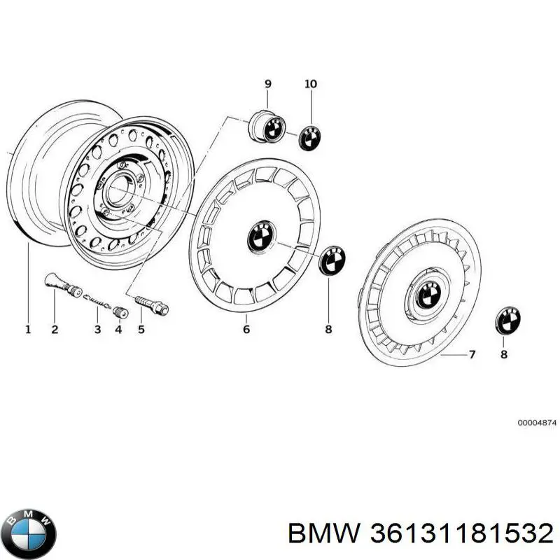 36131181532 BMW Колпаки на диски