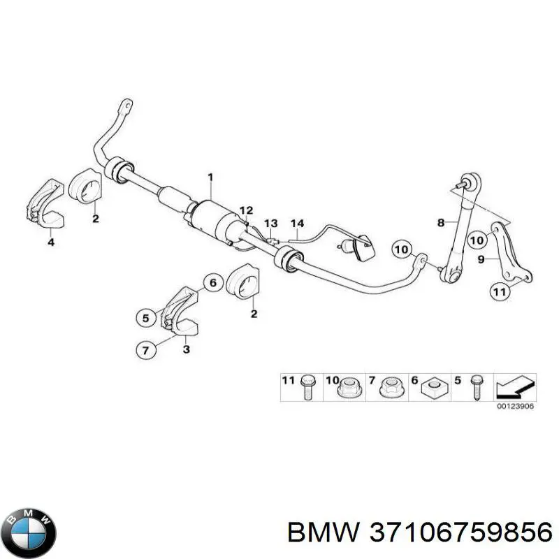 Штуцер прокачки суппорта тормозного переднего 37106759856 BMW