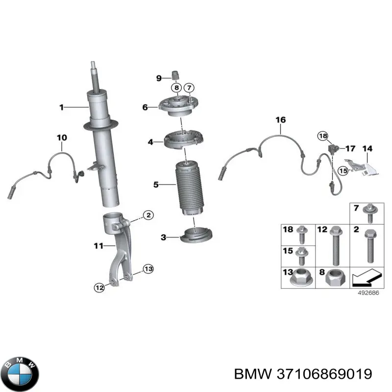 Купить 319202 Sachs Амортизатор подвески передний левый