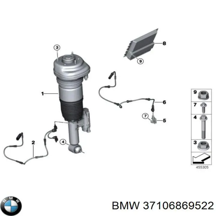  BMW 37106869522 цена, от 30.69 USD