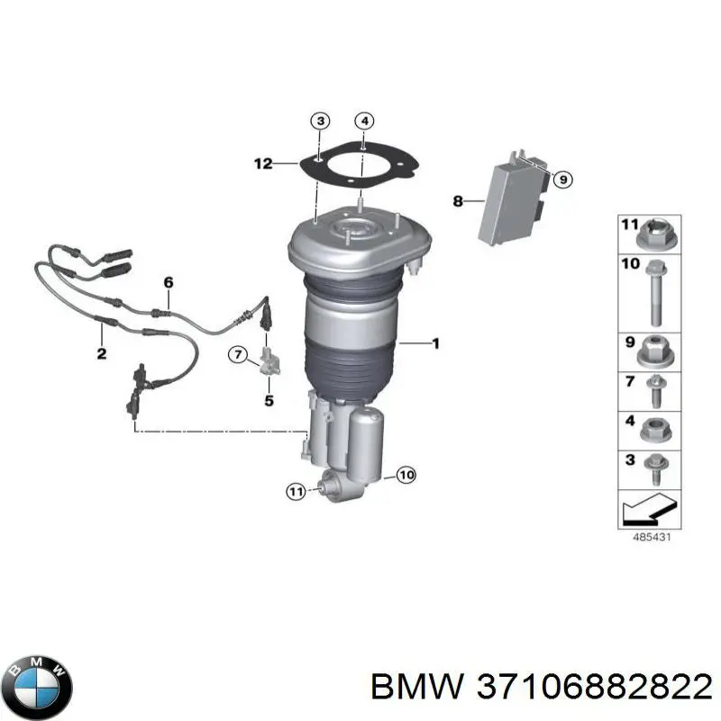 Купить 37106882822 BMW 