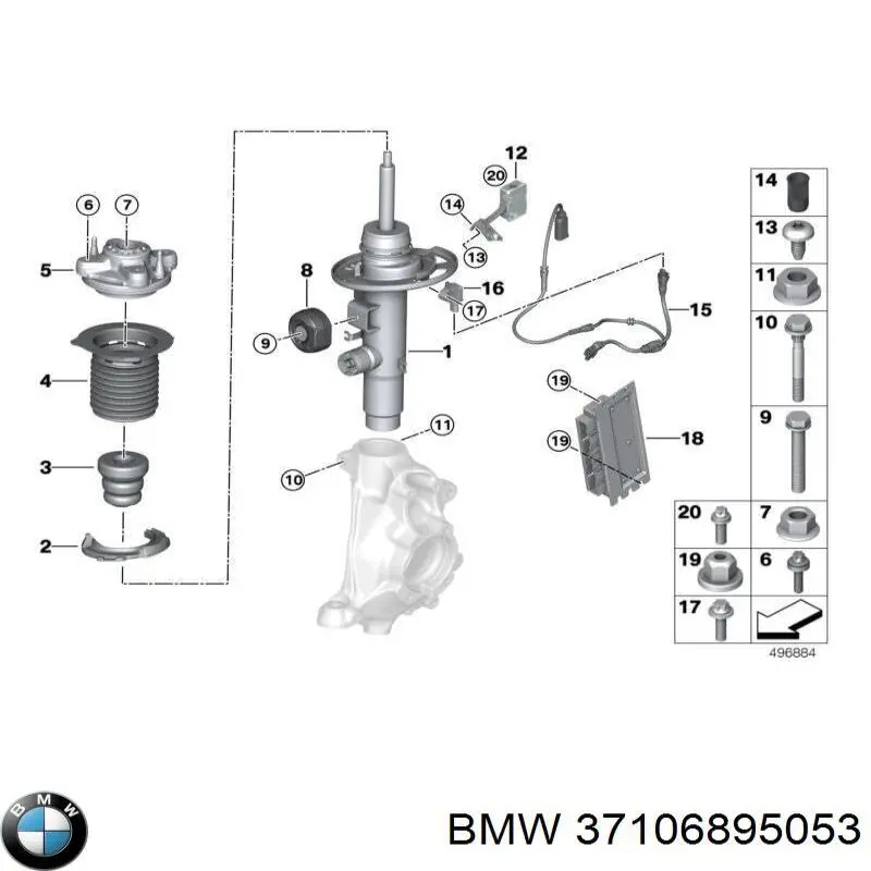 23303324 Bilstein Амортизатор передний левый