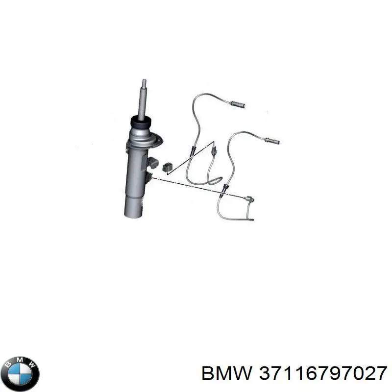 Амортизатор передний левый 37116797027 BMW