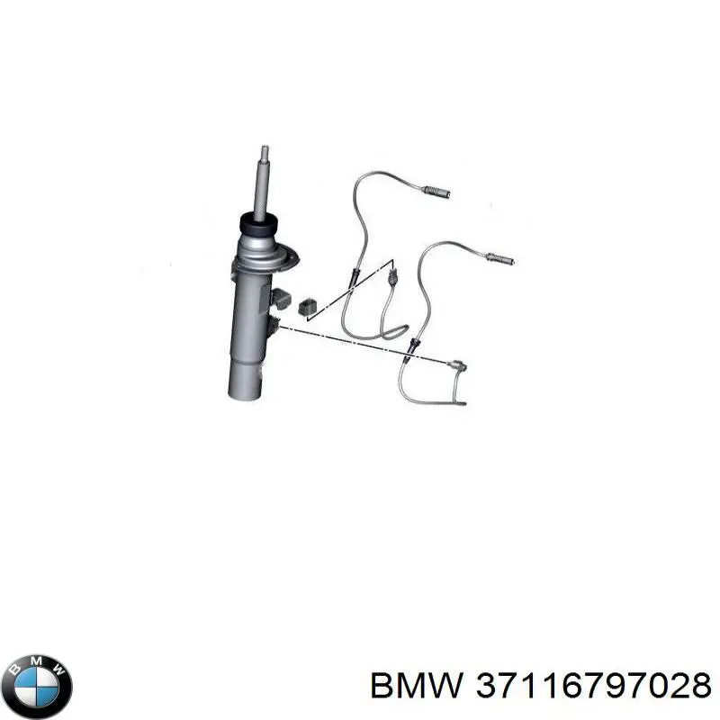 37116797028 BMW amortecedor dianteiro esquerdo