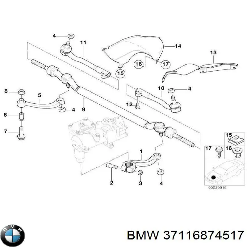 Амортизатор передней подвески левой BMW 37116874517 цена, от 720.78 USD