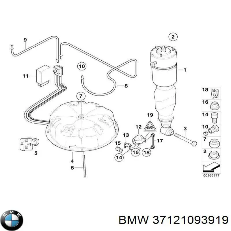 37121093919 BMW амортизатор задний