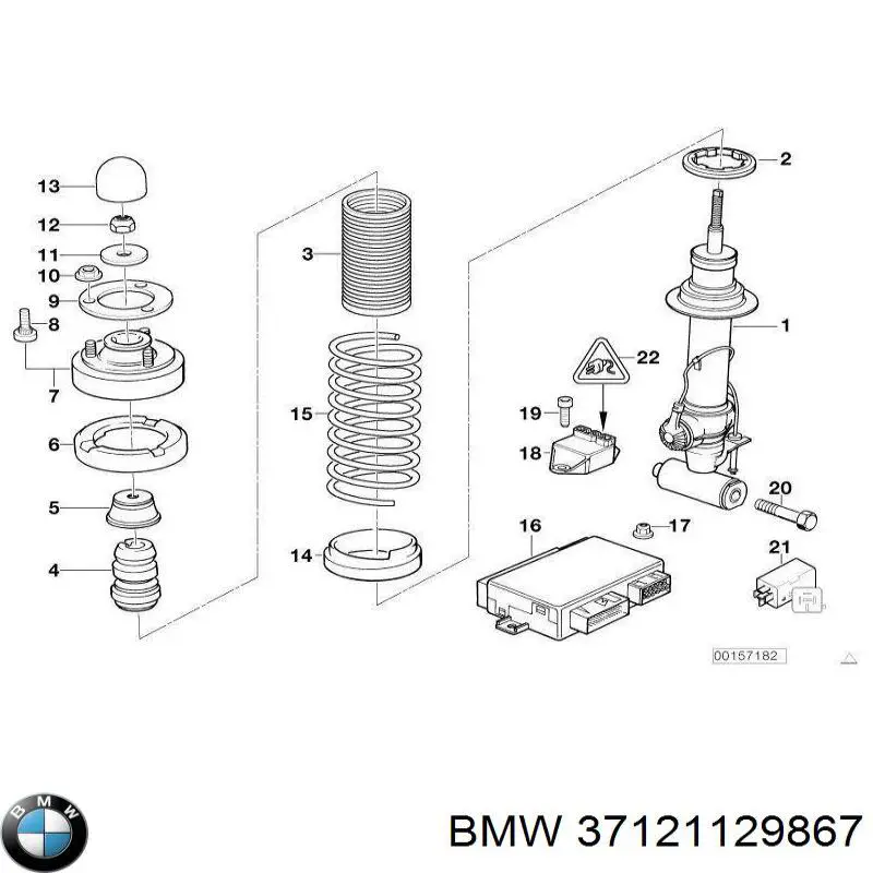 37121129867 BMW опора амортизатора заднего