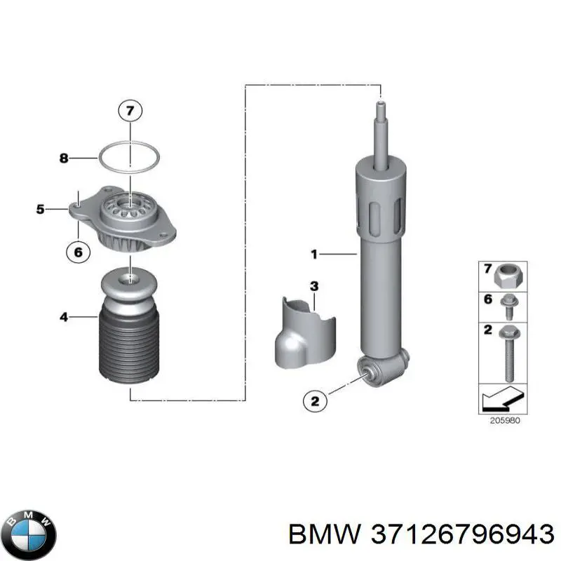 Стойка задняя, левая Sachs 319055 цена, от 789.54 USD