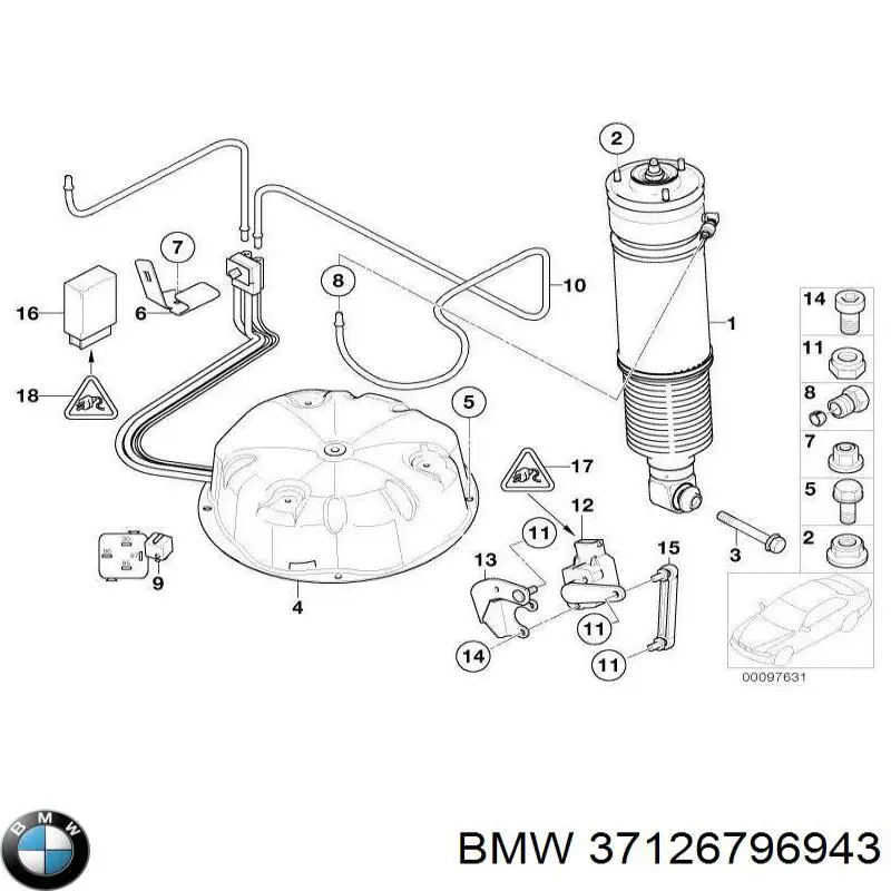 Купить 319055 Sachs Амортизатор задний, левый