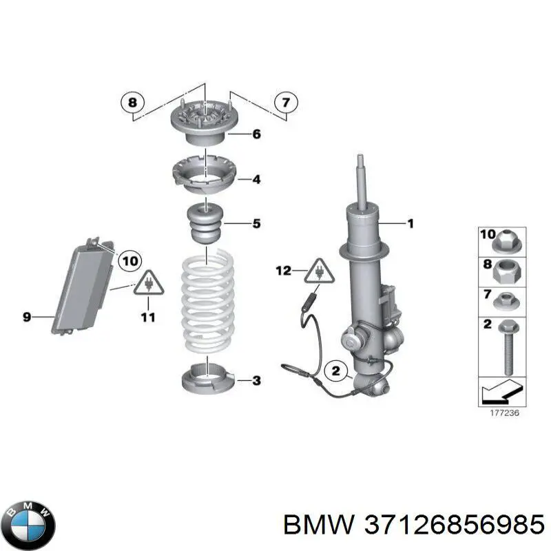 319067 Sachs Амортизатор задней подвески, левый
