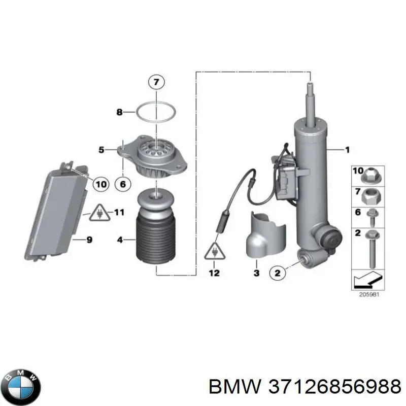 319044 Sachs Стойка задняя правая
