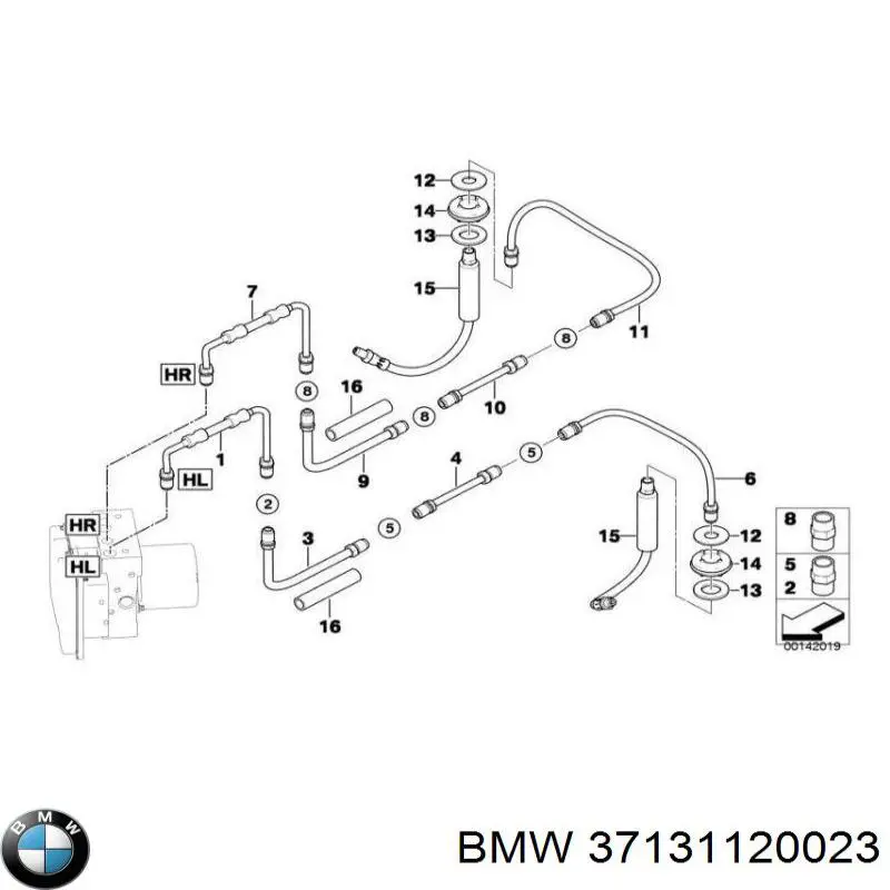37131120023 BMW Пыльник заднего амортизатора