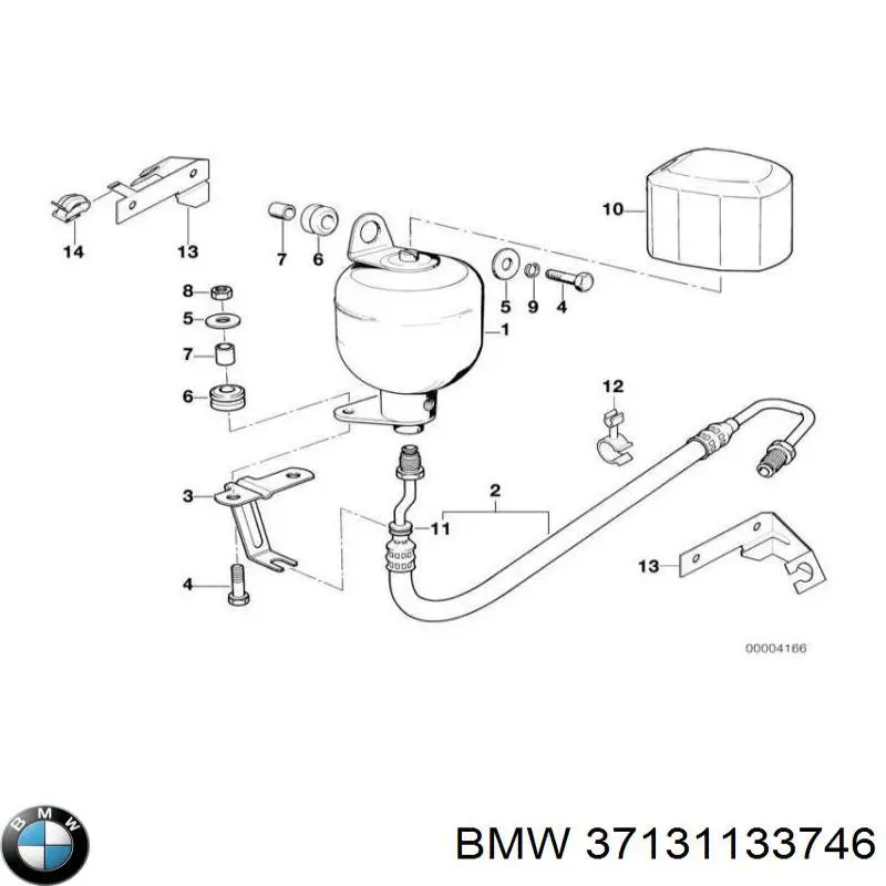 Трубка пневматическая заднего амортизатора правого BMW 37131133746 цена, от 128.11 USD