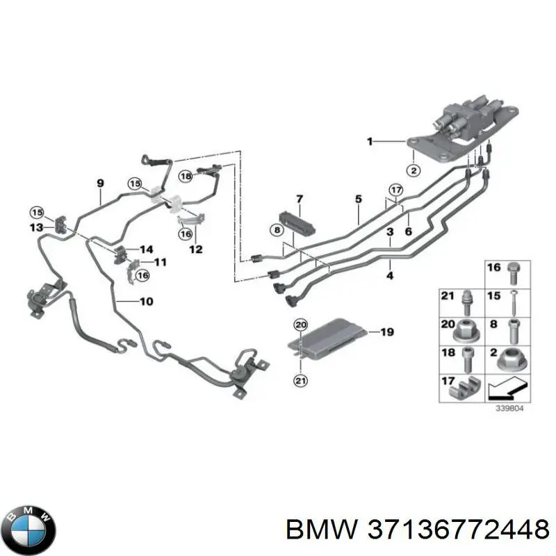  BMW 37136772448 цена, от 57.01 USD
