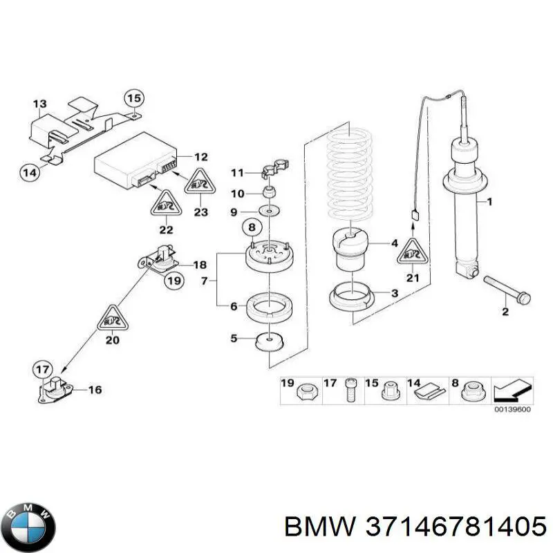 Купить 37146781405 BMW Датчик продольного ускорения