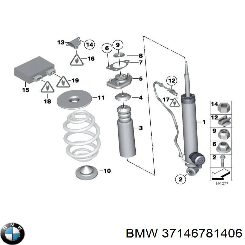 Датчик продольного ускорения BMW 37146776213