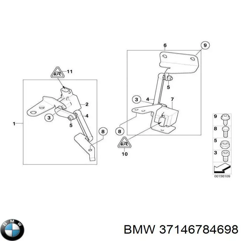 Регулятор положения кузова передней подвески BMW 37146784698 цена, от 252.46 USD