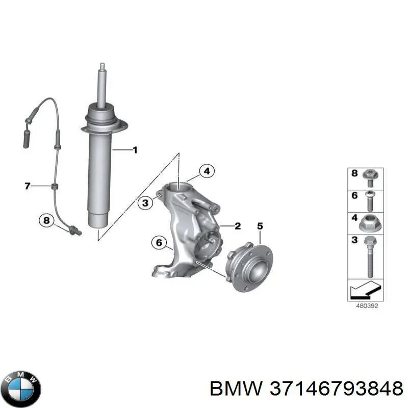  BMW 37146793848 цена, от 43.12 USD
