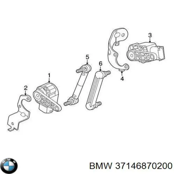 Датчик уровня положения кузова передний BMW 37146870200