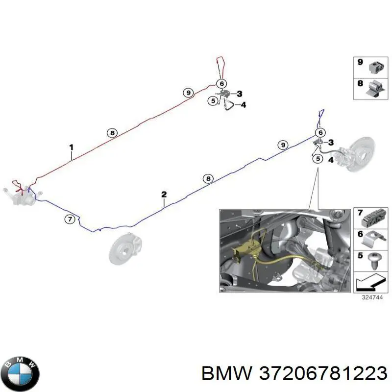 Трубопроводы усилителя вакуумного BMW 37206781223 цена, от 21.54 USD