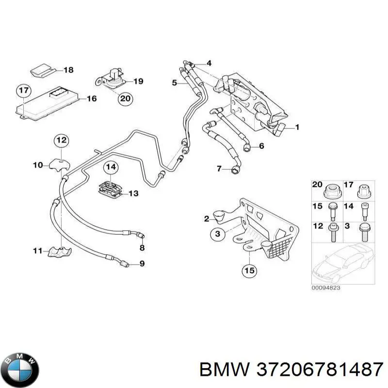 Купить 37206781487 BMW Блок клапанов регулируемой подвески