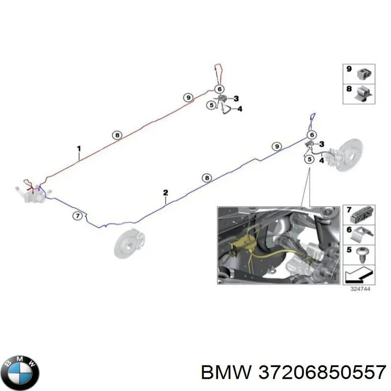  BMW 37206850557 цена, от 50.68 USD