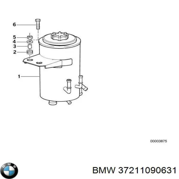 Гидроаккумулятор системы амортизации задний BMW 37211090631 цена, от 178.92 USD