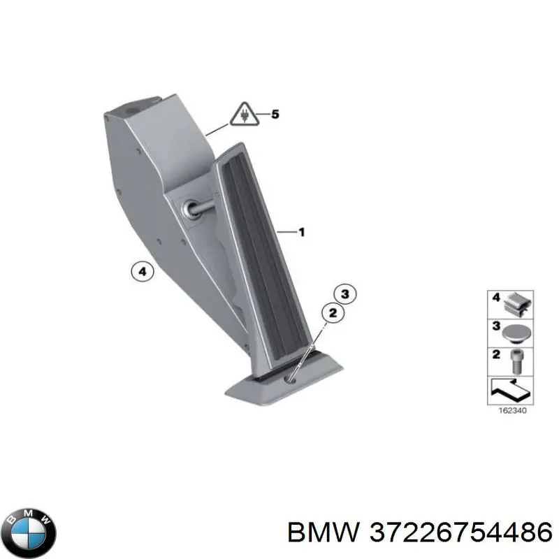 Опора амортизатора заднего 37226754486 BMW