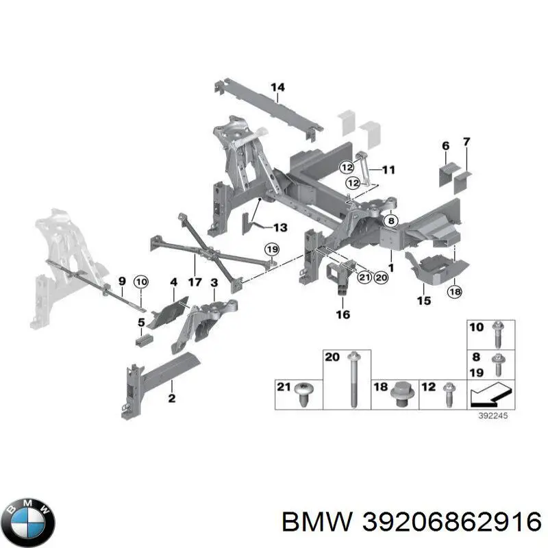 Купить 39206862916 BMW 