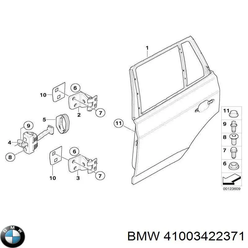 Gozno da porta dianteira esquerda para BMW X3 (E83)