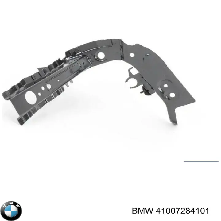 41007284101 BMW suporte esquerdo do radiador (painel de montagem de fixação das luzes)