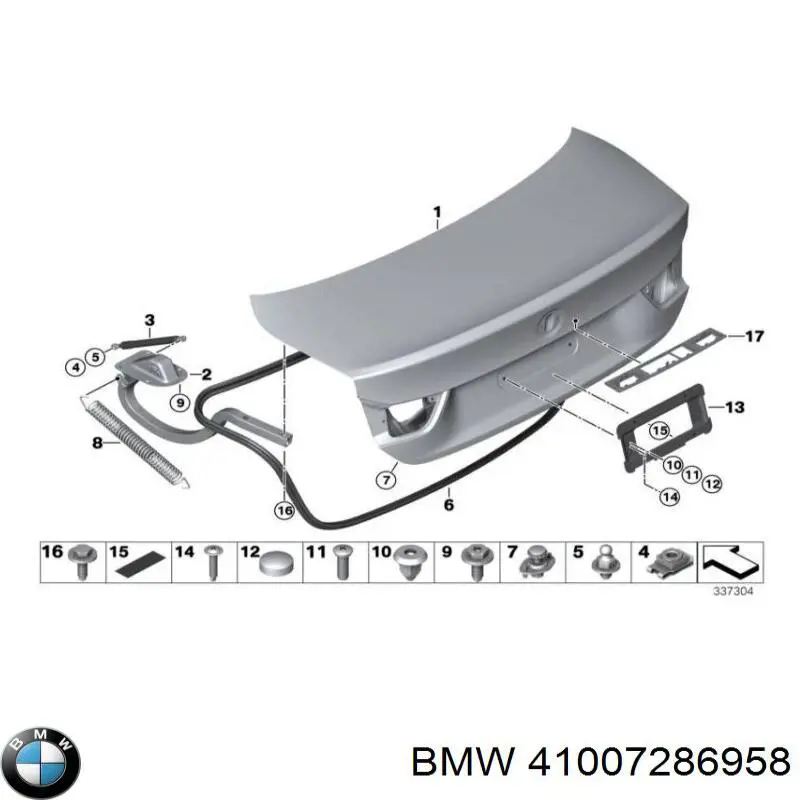 41007286958 BMW Петля крышки багажника