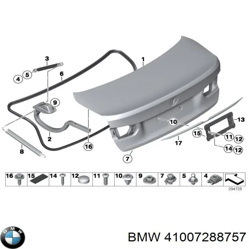 Крышка багажника BMW 41007288757 цена, от 126.69 USD