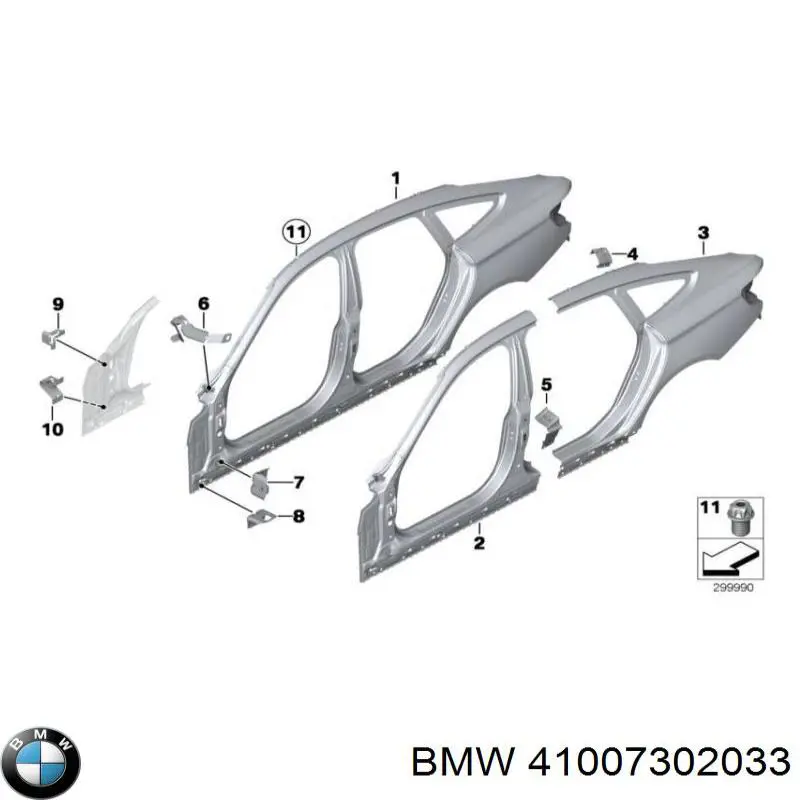 41007302033 BMW Панель багажного отсека