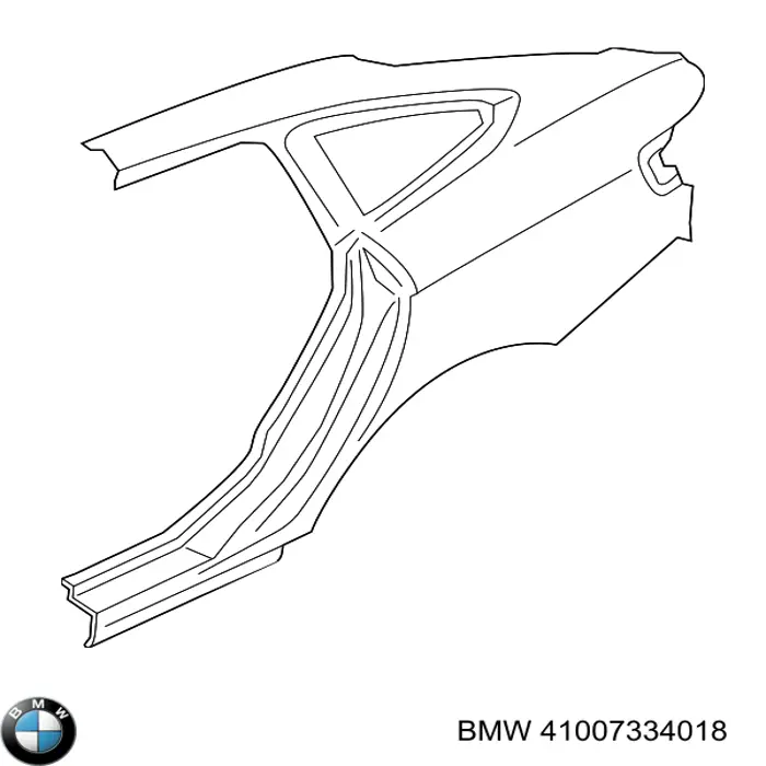 Купить 41007334018 BMW Крыло заднее правое