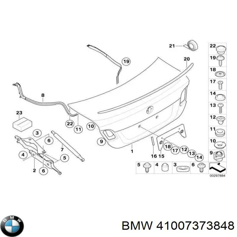 Шарнир крышки багажника BMW 41007373848 цена, от 27.00 USD