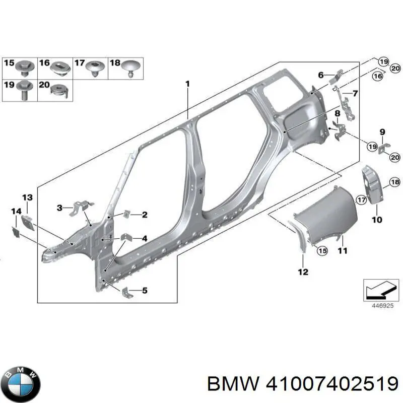  BMW 41007402519 цена, от 454.29 USD