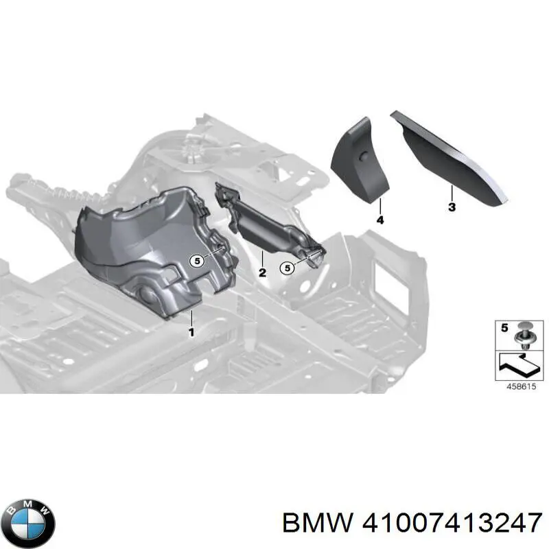 Проем передней левой двери BMW 41007413247 цена, от 126.69 USD
