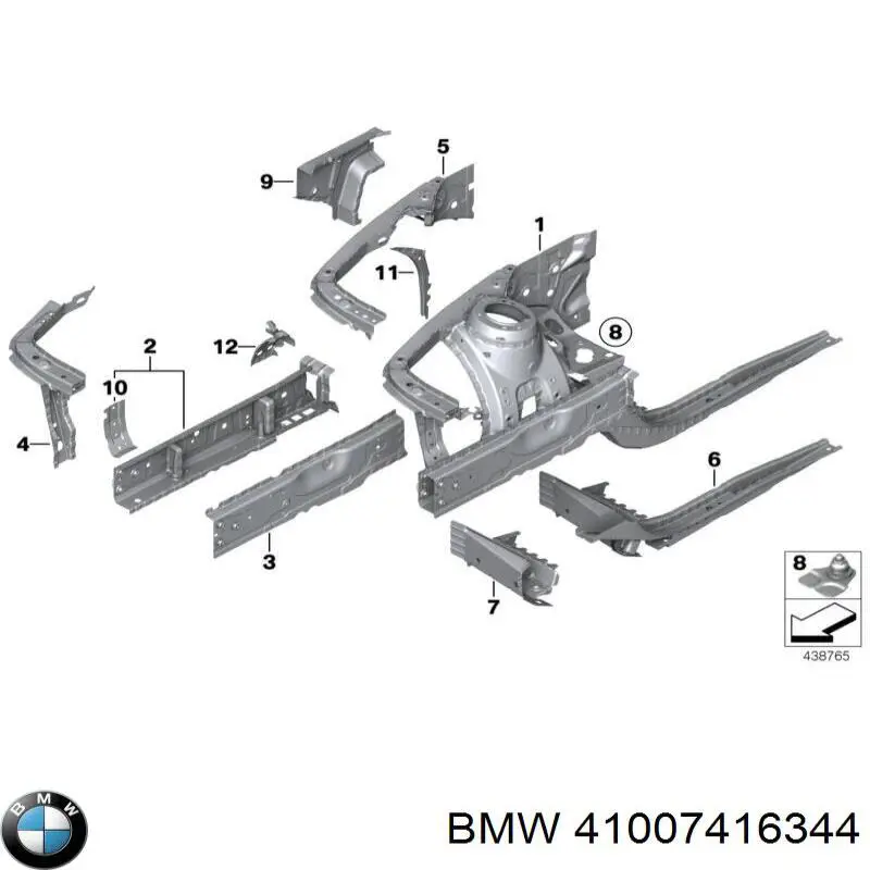  41007416344 BMW