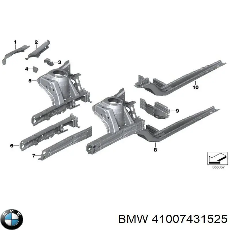 41007431525 BMW 
