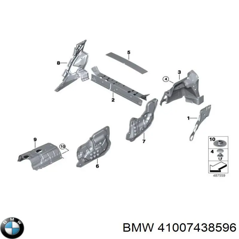 Дверь передняя правая BMW 41007438596 цена, от 89.95 USD
