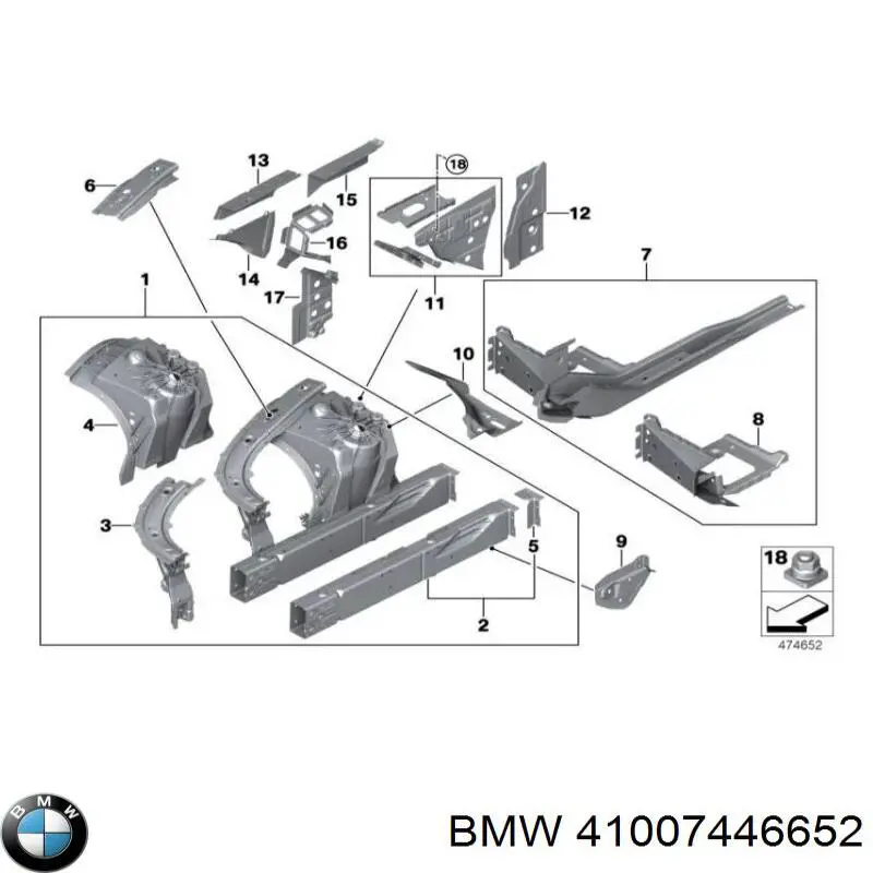  41007446652 BMW