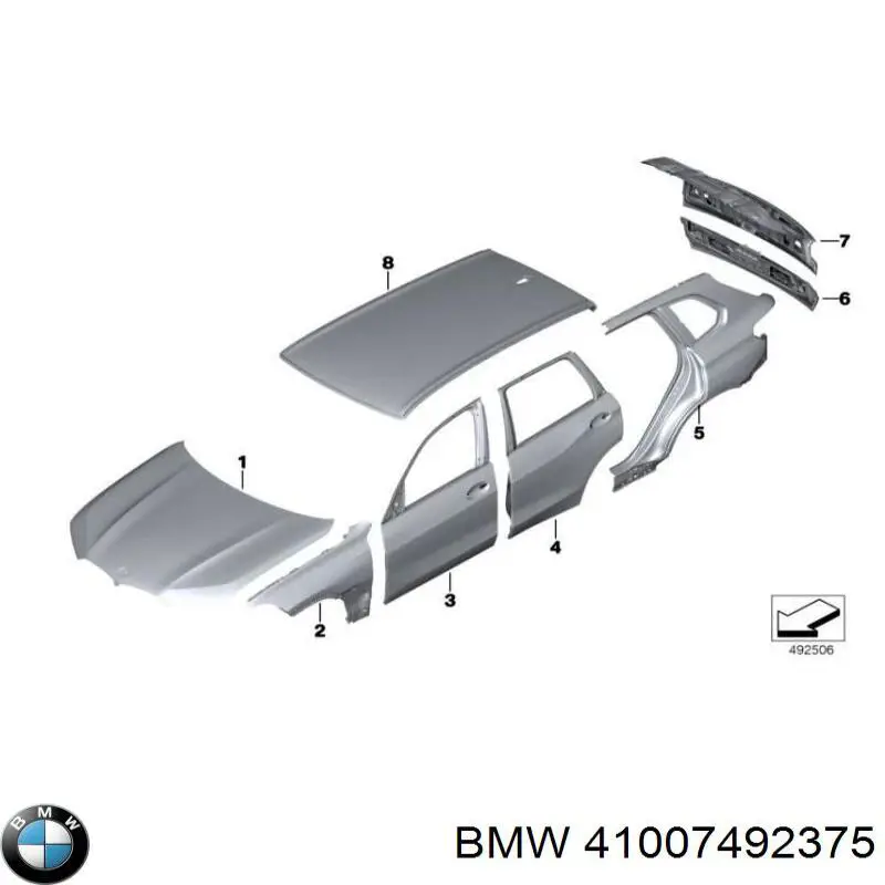 Капот на BMW X5 G05, F95 (Бмв Х5)
