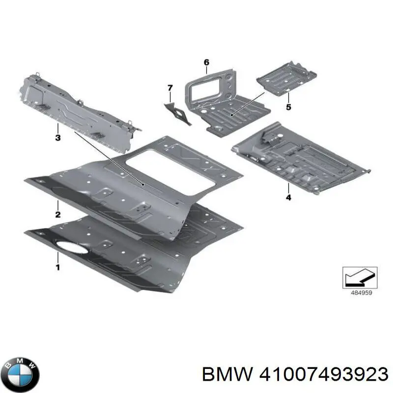 41007493923 BMW Ниша запасного колеса